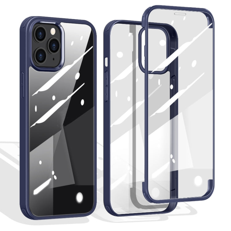 For iPhone 12 Pro Max Double-sided Plastic Glass Protective Case