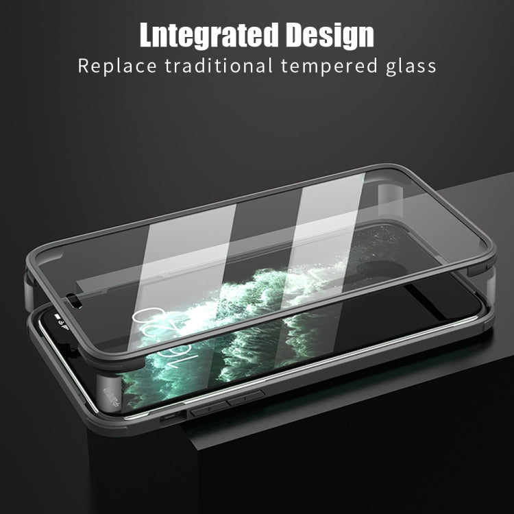 For iPhone 11 Pro Double-sided Plastic Glass Protective Case