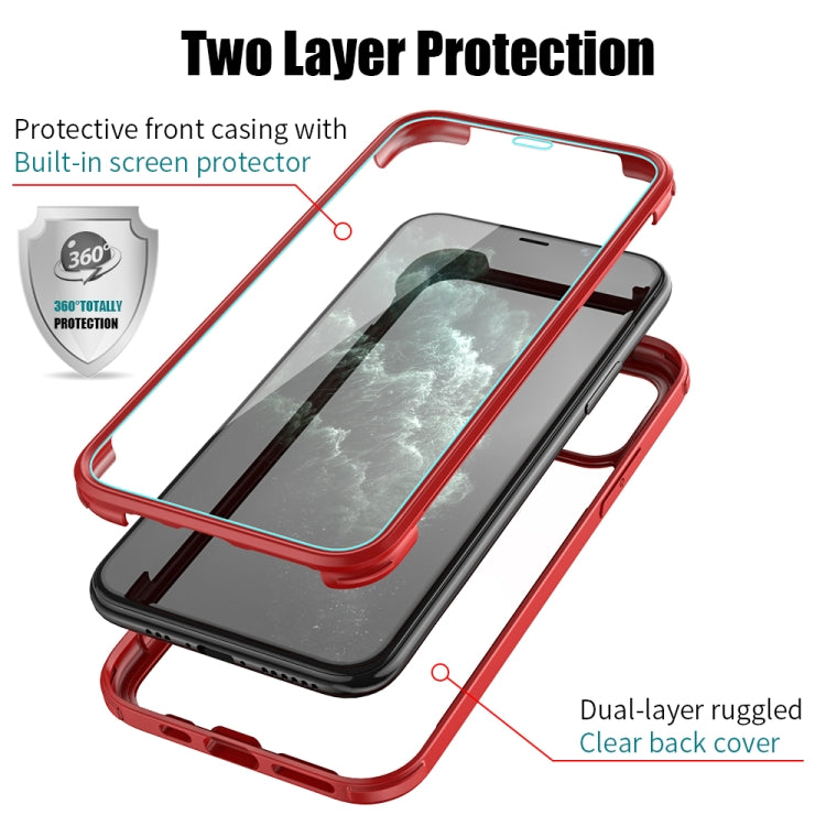 For iPhone 11 Pro Double-sided Plastic Glass Protective Case