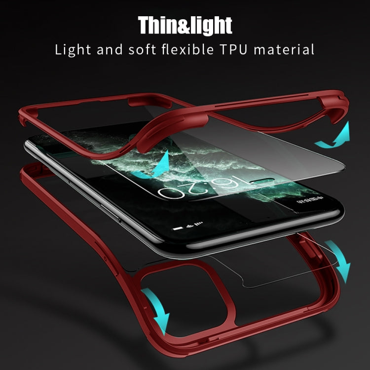 For iPhone 11 Pro Double-sided Plastic Glass Protective Case
