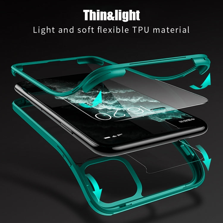 For iPhone 11 Pro Double-sided Plastic Glass Protective Case