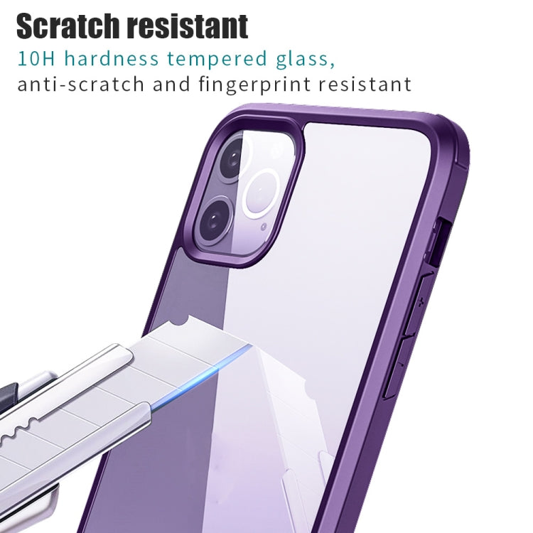 For iPhone 11 Pro Double-sided Plastic Glass Protective Case