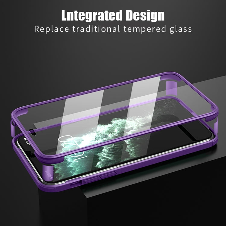 For iPhone 11 Pro Double-sided Plastic Glass Protective Case