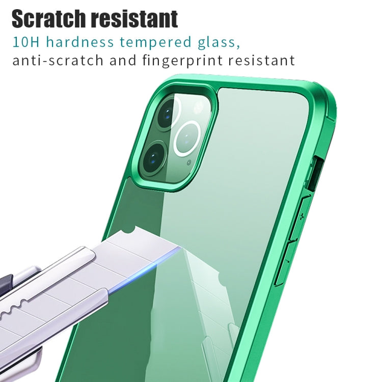 For iPhone 11 Double-sided Plastic Glass Protective Case