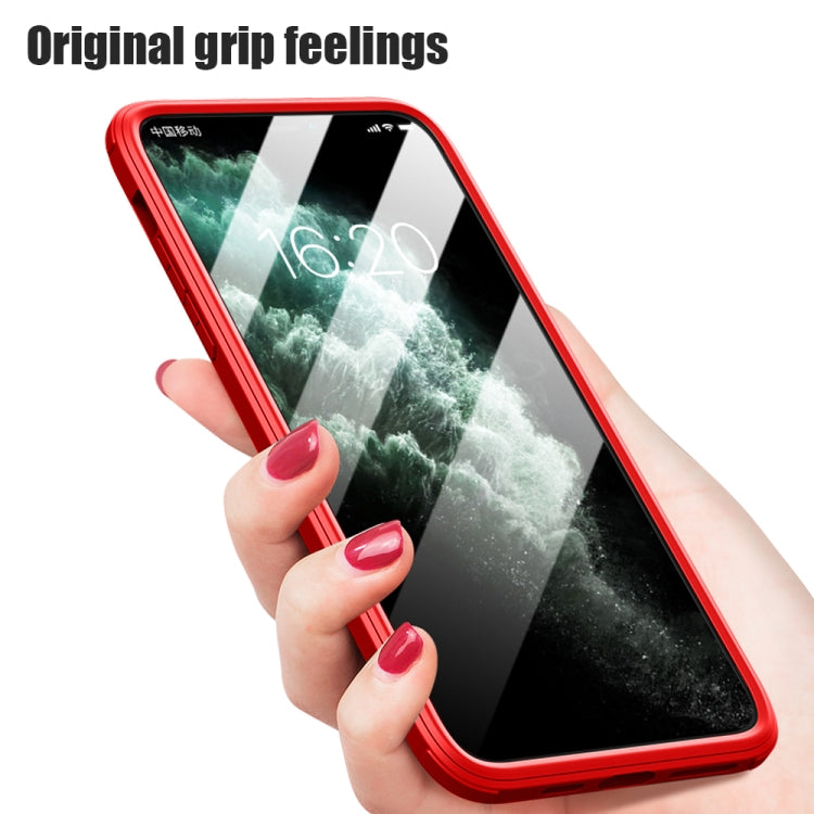 For iPhone 11 Double-sided Plastic Glass Protective Case