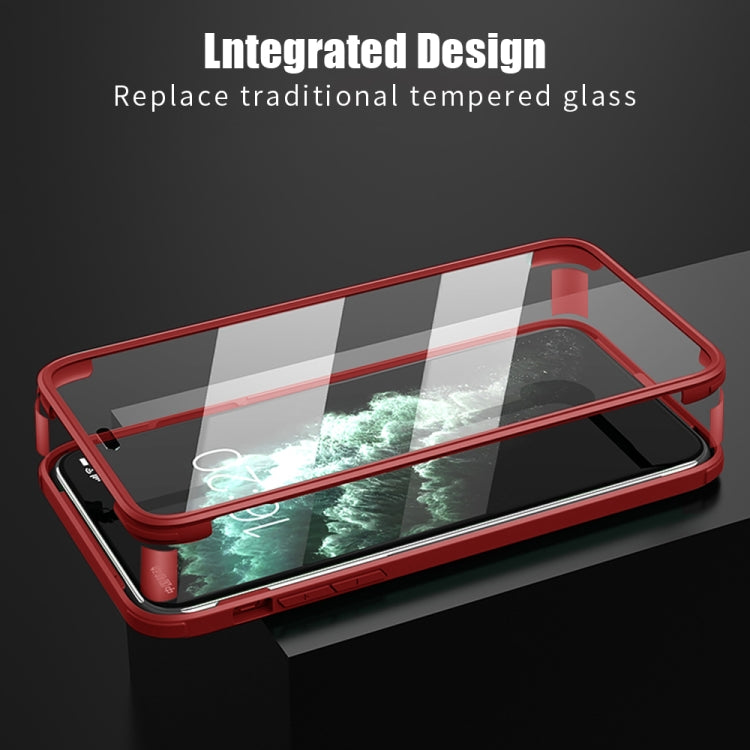 For iPhone 11 Double-sided Plastic Glass Protective Case