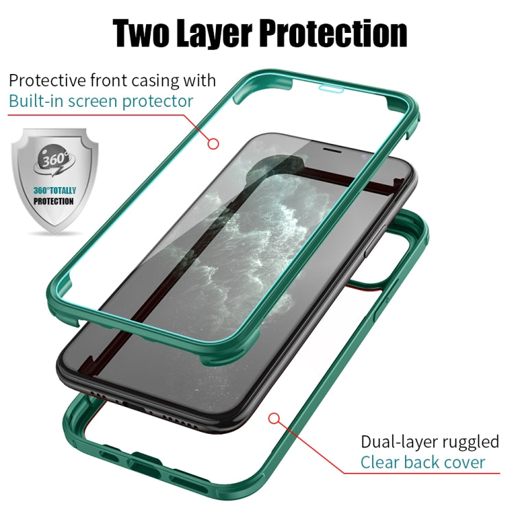 For iPhone 11 Double-sided Plastic Glass Protective Case