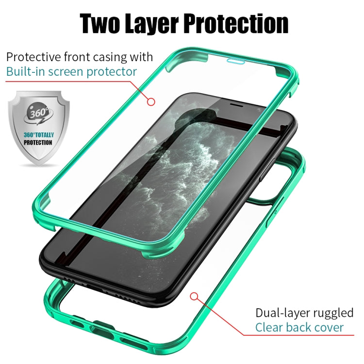 For iPhone 11 Pro Max Double-sided Plastic Glass Protective Case