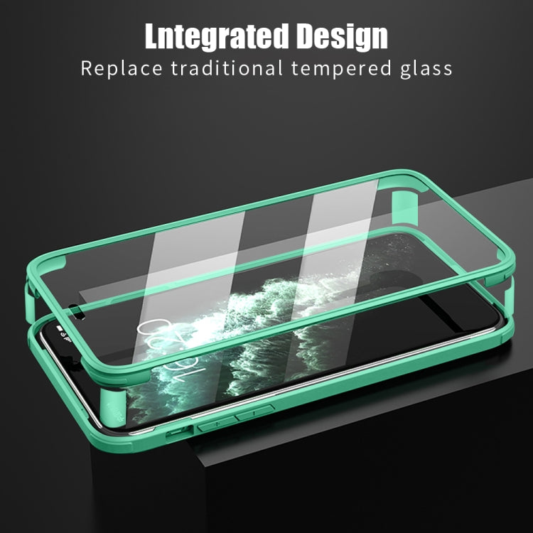 For iPhone 11 Pro Max Double-sided Plastic Glass Protective Case
