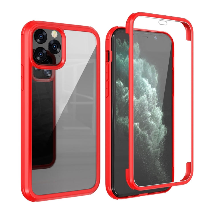 For iPhone 11 Pro Max Double-sided Plastic Glass Protective Case