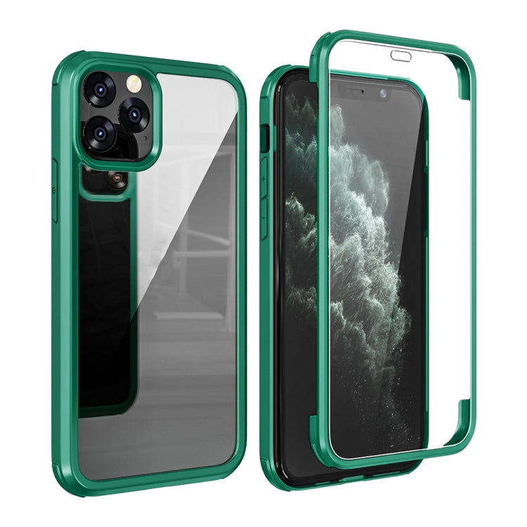 For iPhone 11 Pro Max Double-sided Plastic Glass Protective Case