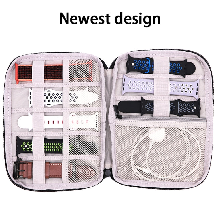 Portable Travel Watchband Strap Storage Bag Protective Box, Style:Single Layer M