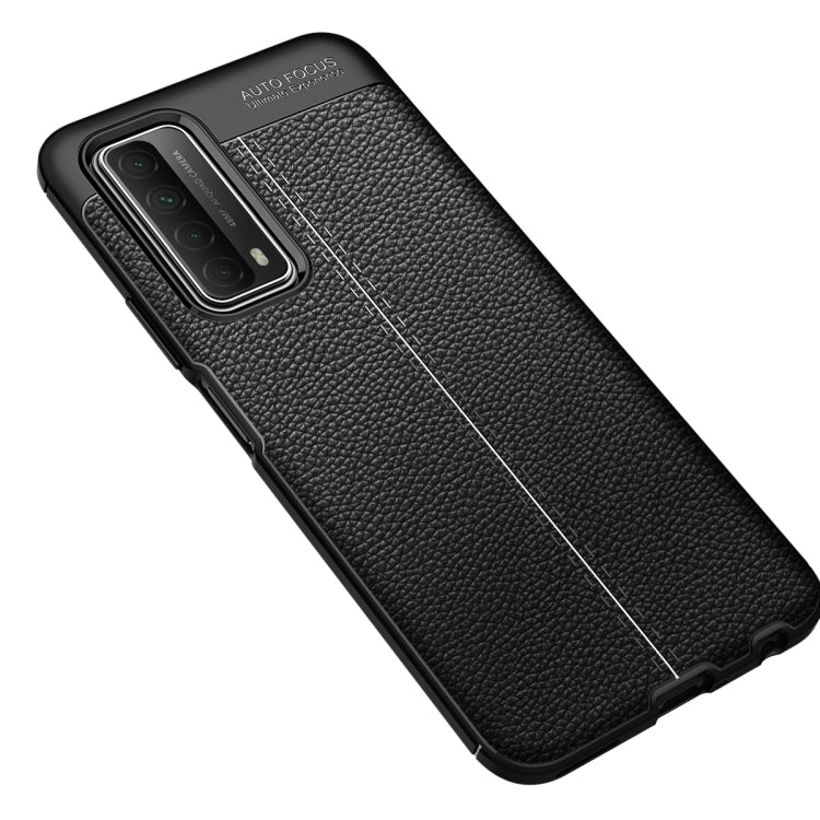 For Huawei P smart 2021 Litchi Texture TPU Shockproof Case