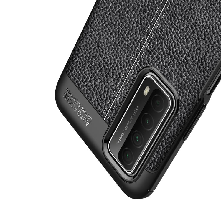 For Huawei P smart 2021 Litchi Texture TPU Shockproof Case