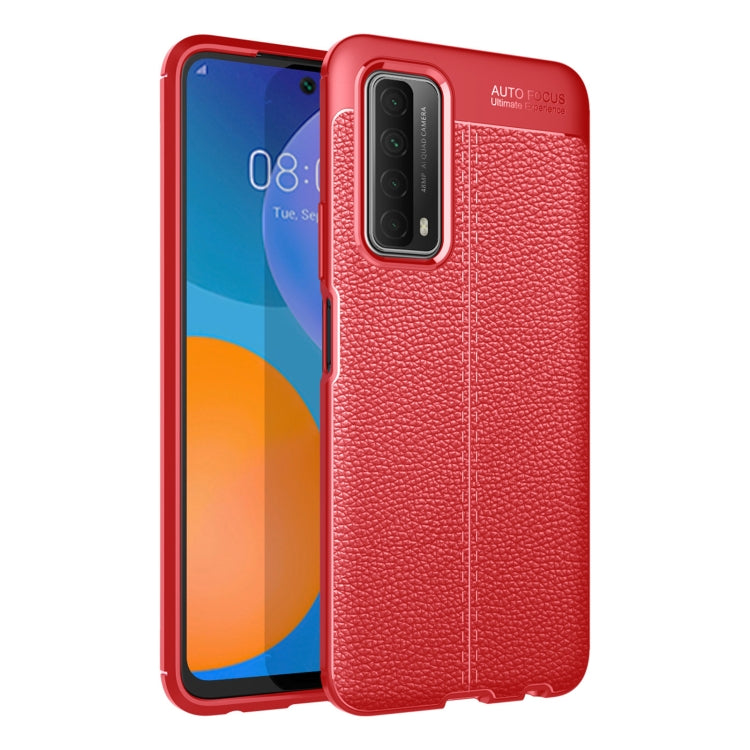 For Huawei P smart 2021 Litchi Texture TPU Shockproof Case