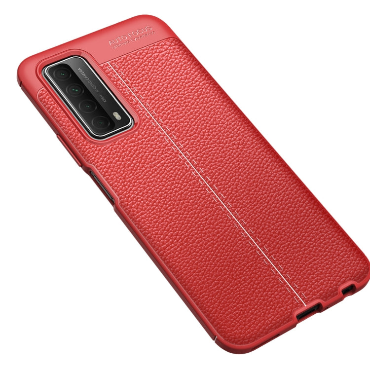For Huawei P smart 2021 Litchi Texture TPU Shockproof Case