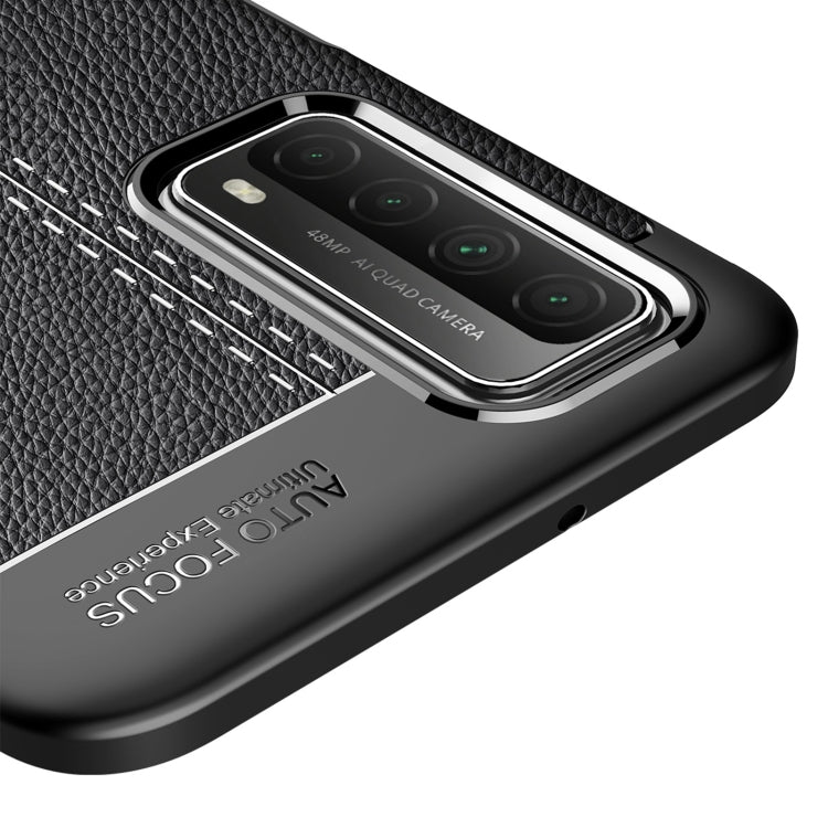 For Huawei P smart 2021 Litchi Texture TPU Shockproof Case