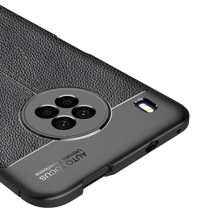 For Huawei Y9a Litchi Texture TPU Shockproof Case