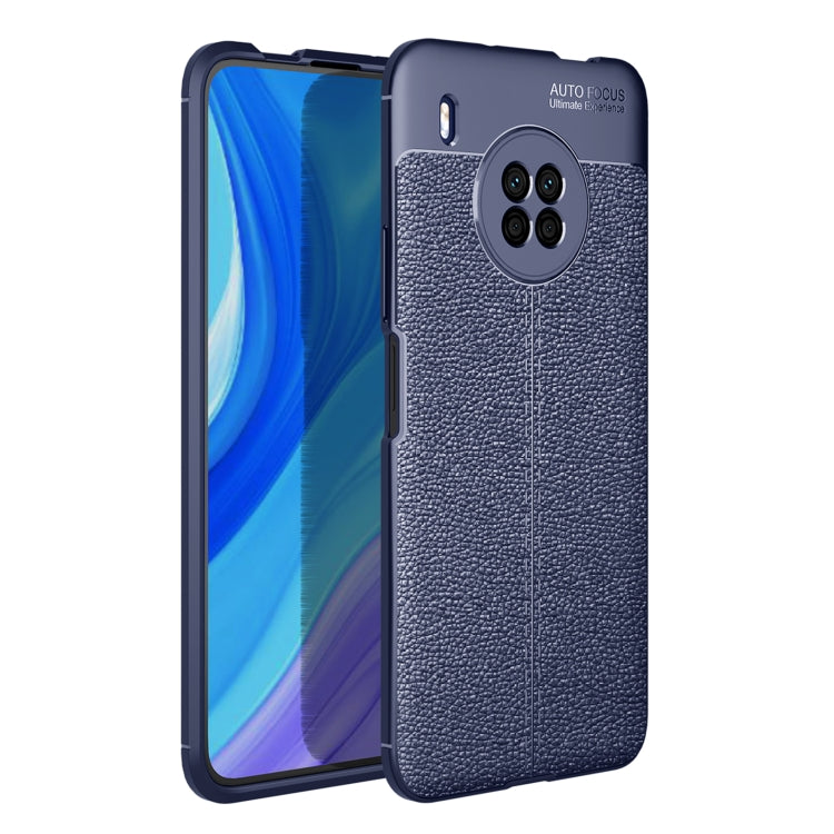 For Huawei Y9a Litchi Texture TPU Shockproof Case