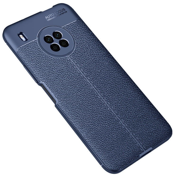 For Huawei Y9a Litchi Texture TPU Shockproof Case