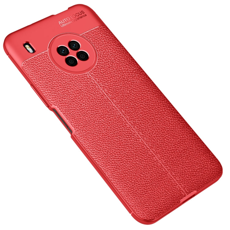 For Huawei Y9a Litchi Texture TPU Shockproof Case