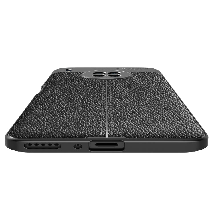 For Huawei Y9a Litchi Texture TPU Shockproof Case
