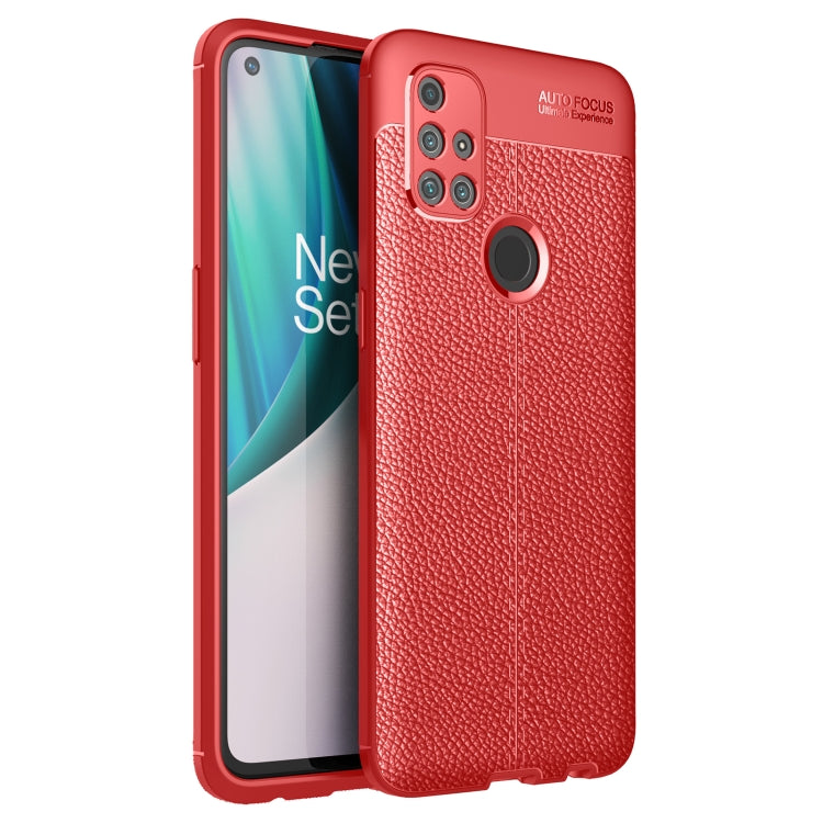 For OnePlus Nord N10 5G Litchi Texture TPU Shockproof Case
