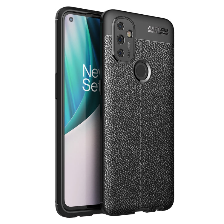For OnePlus Nord N100 Litchi Texture TPU Shockproof Case