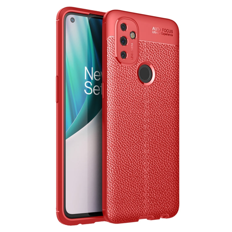 For OnePlus Nord N100 Litchi Texture TPU Shockproof Case