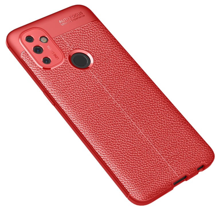 For OnePlus Nord N100 Litchi Texture TPU Shockproof Case