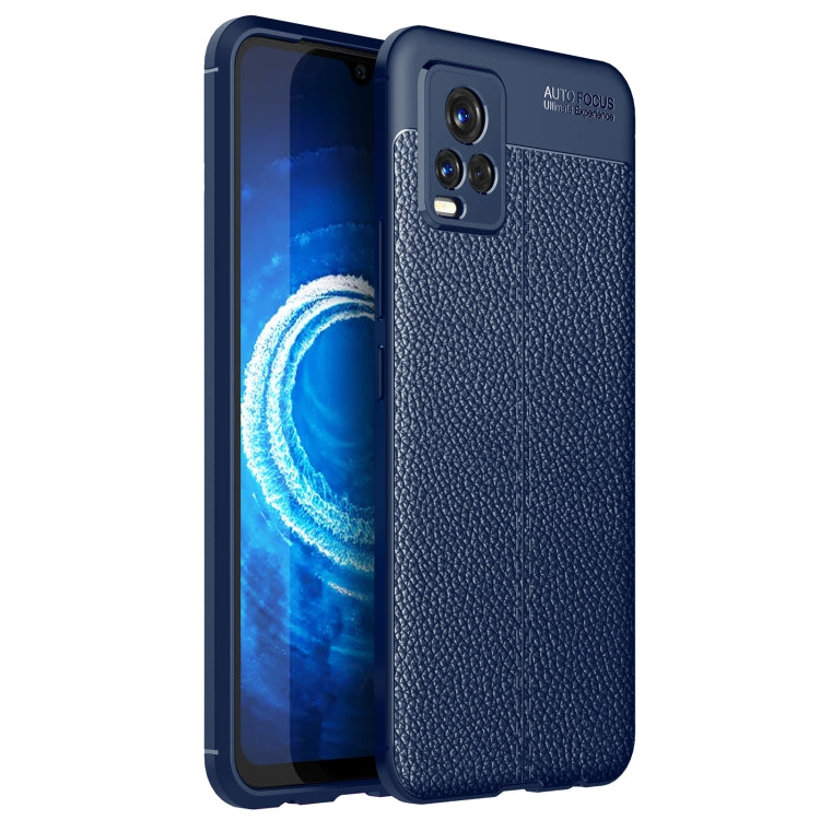 For Vivo V20 Litchi Texture TPU Shockproof Case