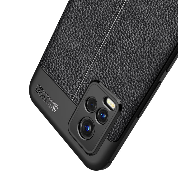 For Vivo V20 Litchi Texture TPU Shockproof Case