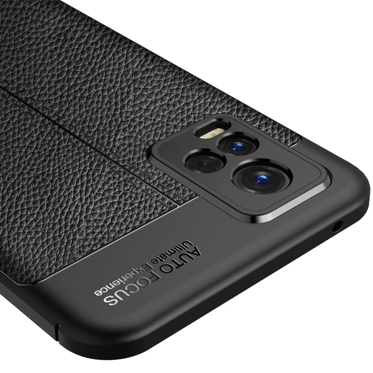For Vivo V20 Litchi Texture TPU Shockproof Case