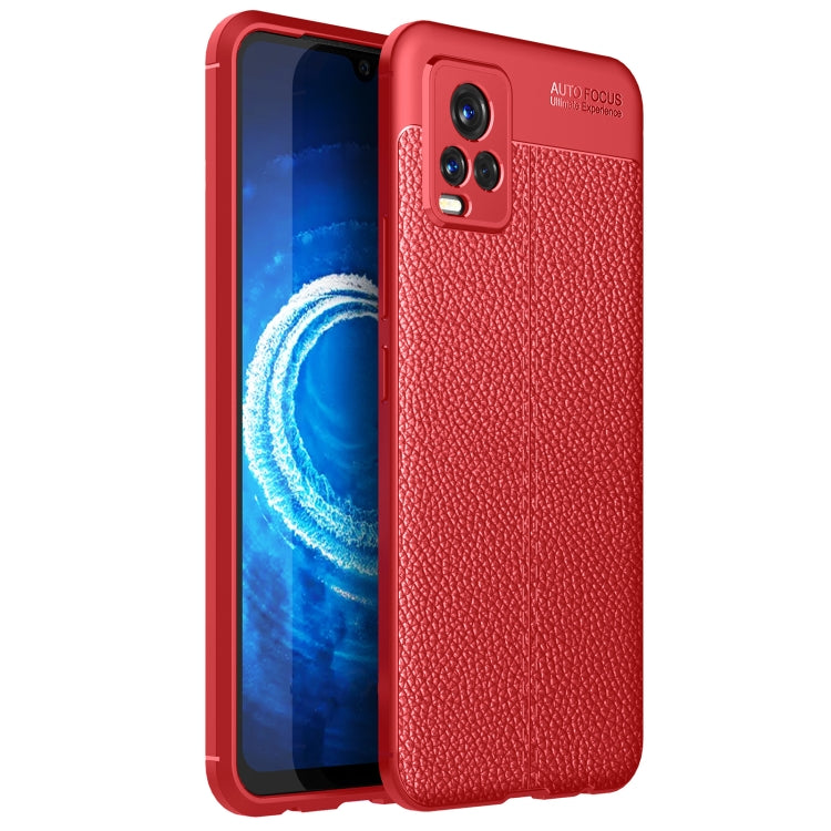 For Vivo V20 Litchi Texture TPU Shockproof Case