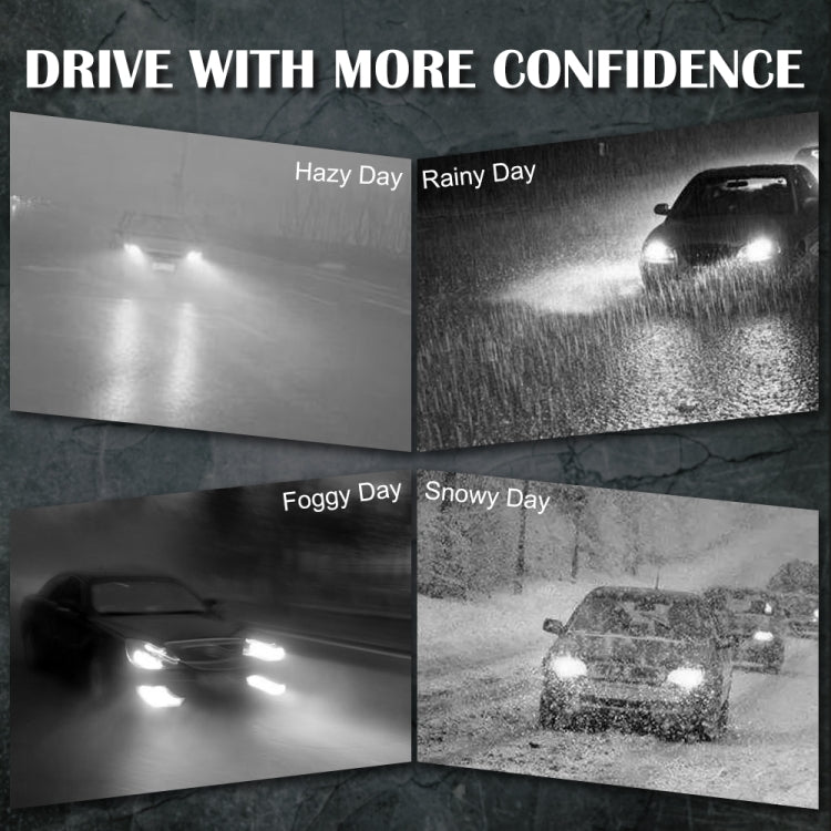 V4 9005 2 PCS DC9-36V 22W 2500LM