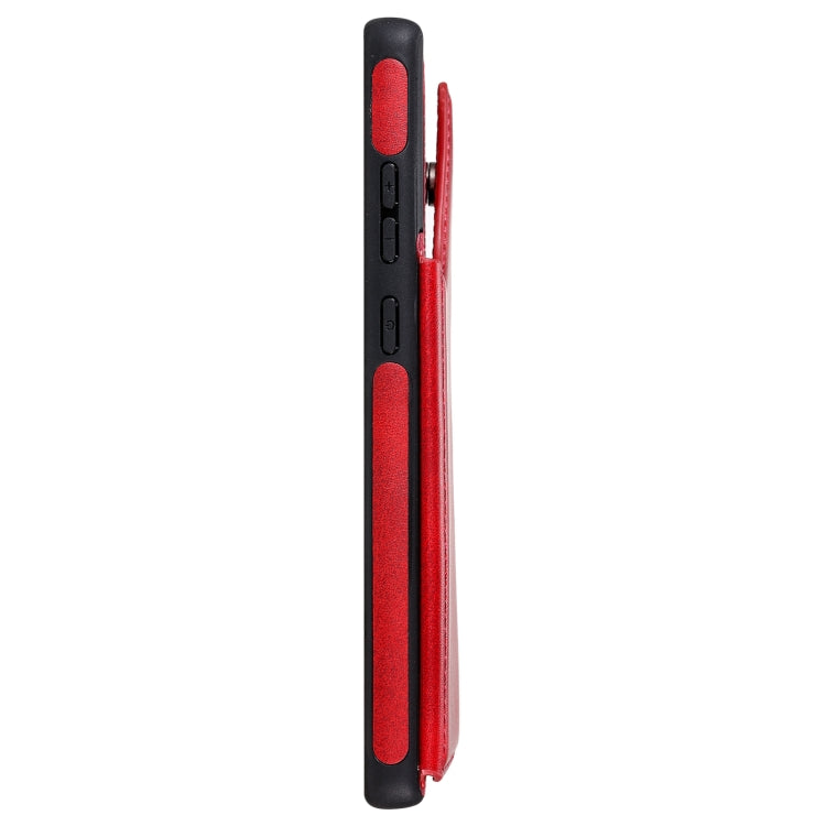Shockproof Calf Texture Protective Case with Holder & Card Slots & Frame For Samsung Galaxy Note20