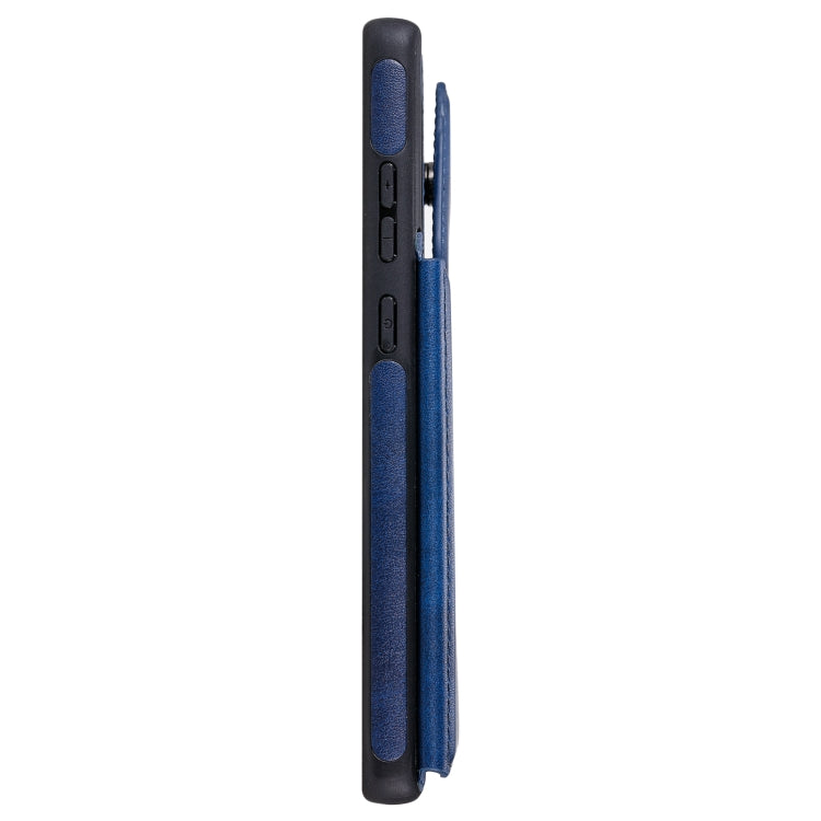 Shockproof Calf Texture Protective Case with Holder & Card Slots & Frame For Samsung Galaxy Note20