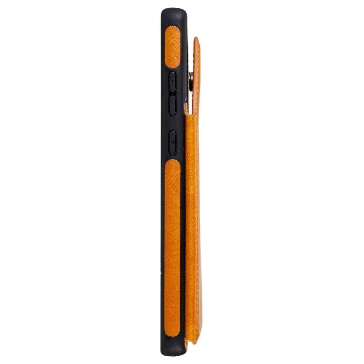 Shockproof Calf Texture Protective Case with Holder & Card Slots & Frame For Samsung Galaxy Note20