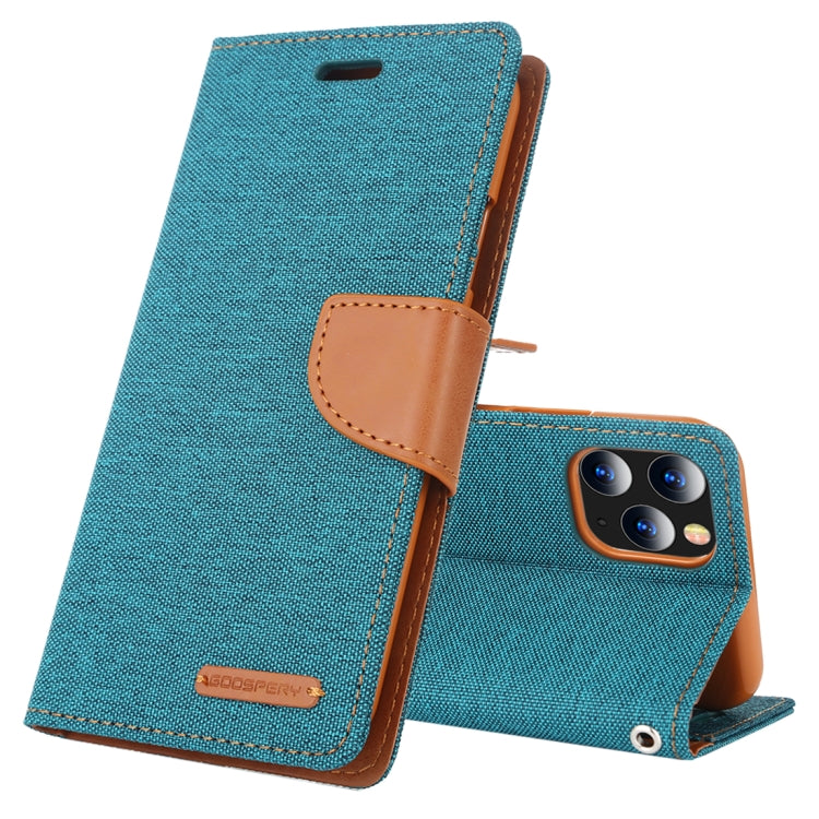 For iPhone 11 Pro Max MERCURY GOOSPERY CANVAS DIARY Canvas Texture Horizontal Flip Leather Case with Card Slots & Wallet & Holder