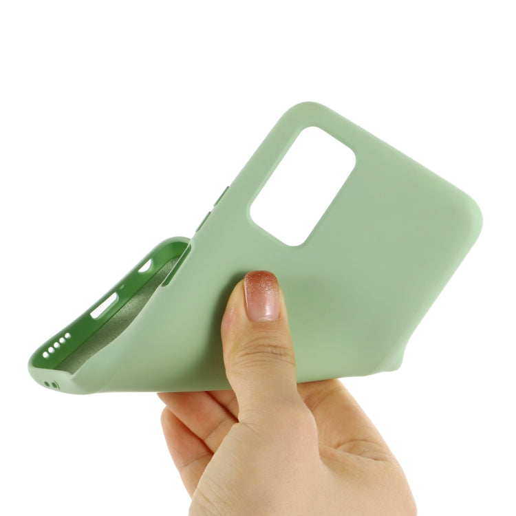 For Huawei P smart 2021 Pure Color Liquid Silicone Shockproof Full Coverage Case