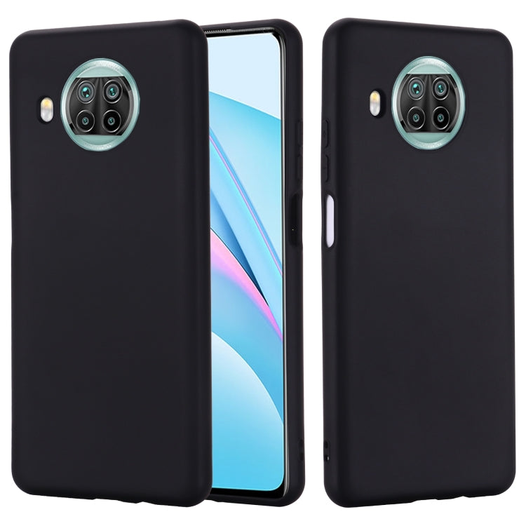 For Xiaomi Mi 10T Lite 5G Pure Color Liquid Silicone Shockproof Full Coverage Case