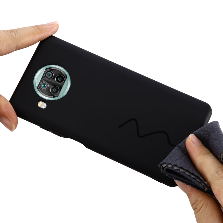 For Xiaomi Mi 10T Lite 5G Pure Color Liquid Silicone Shockproof Full Coverage Case