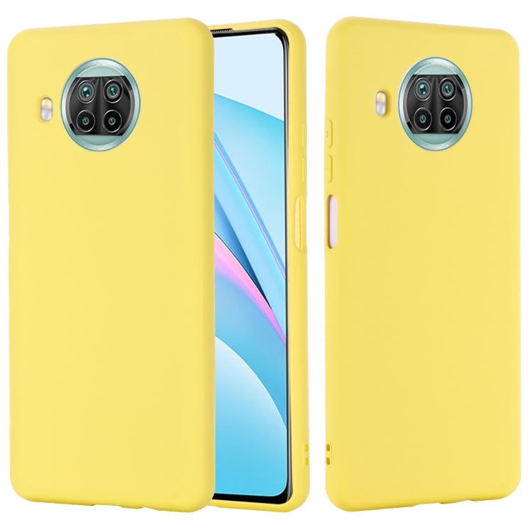 For Xiaomi Mi 10T Lite 5G Pure Color Liquid Silicone Shockproof Full Coverage Case