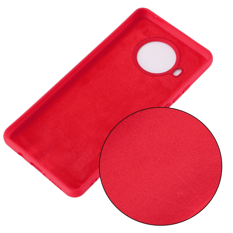 For Xiaomi Mi 10T Lite 5G Pure Color Liquid Silicone Shockproof Full Coverage Case