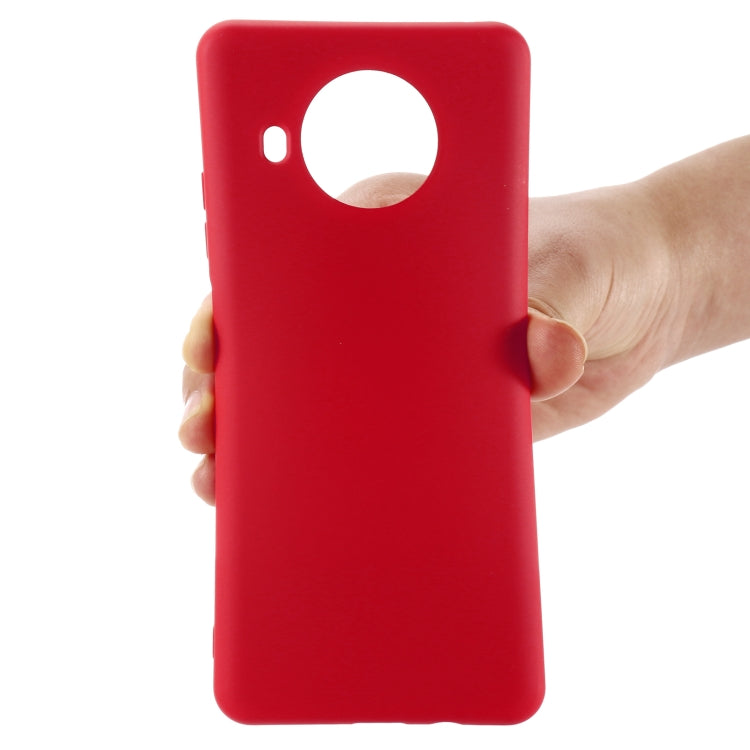 For Xiaomi Mi 10T Lite 5G Pure Color Liquid Silicone Shockproof Full Coverage Case