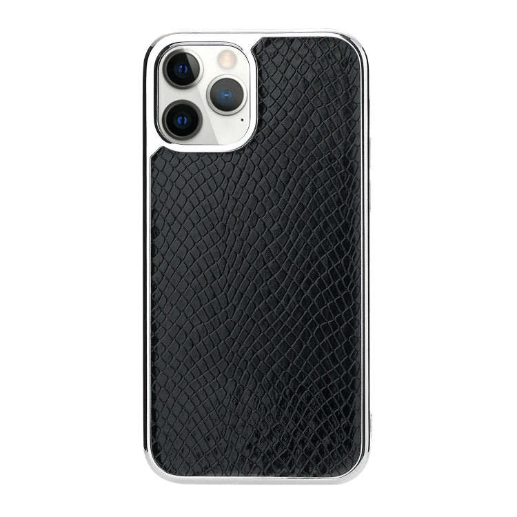 For iPhone 12 / 12 Pro Snake Skin Texture Shockproof Protective Case