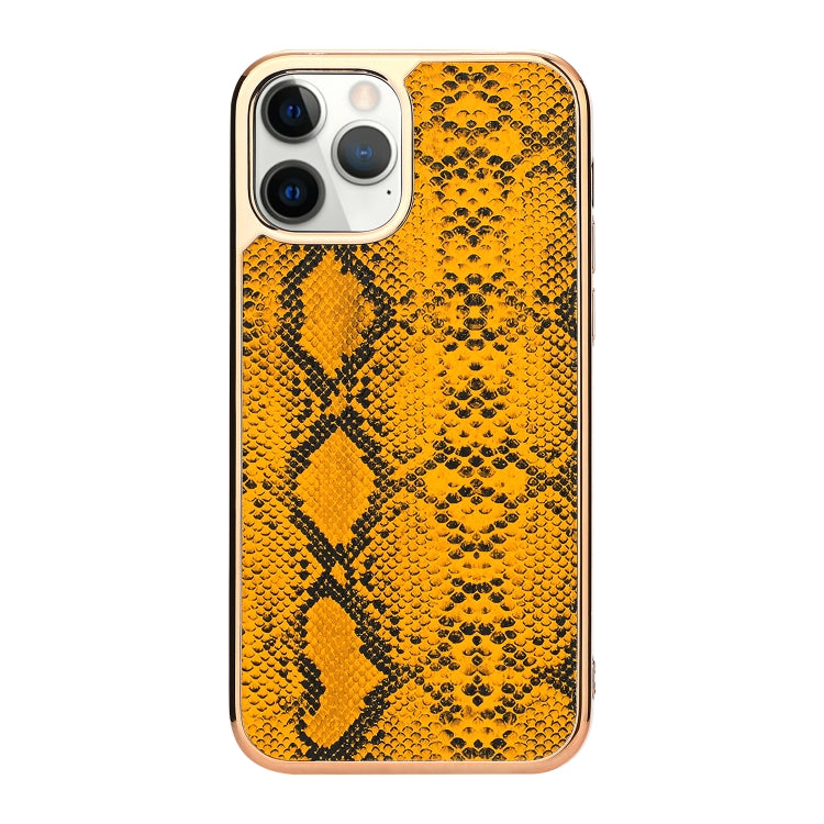 For iPhone 12 / 12 Pro Snake Skin Texture Shockproof Protective Case