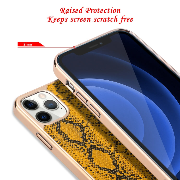 For iPhone 12 Pro Max Snake Skin Texture Shockproof Protective Case