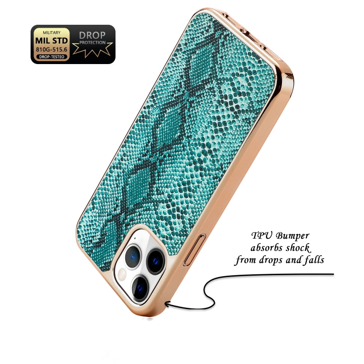 For iPhone 11 Pro Snake Skin Texture Shockproof Protective Case