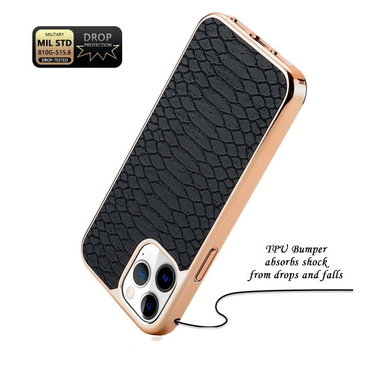For iPhone 12 mini Fish Skin Texture Shockproof Protective Case